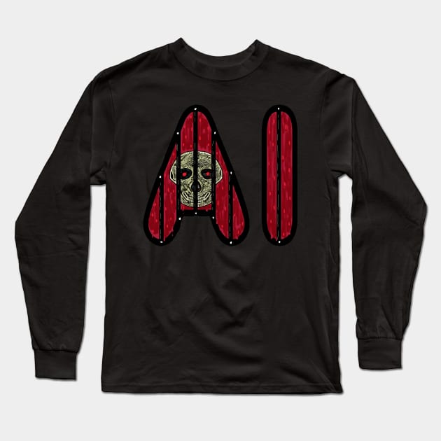 AI Artificial Intelligence Long Sleeve T-Shirt by Mark Ewbie